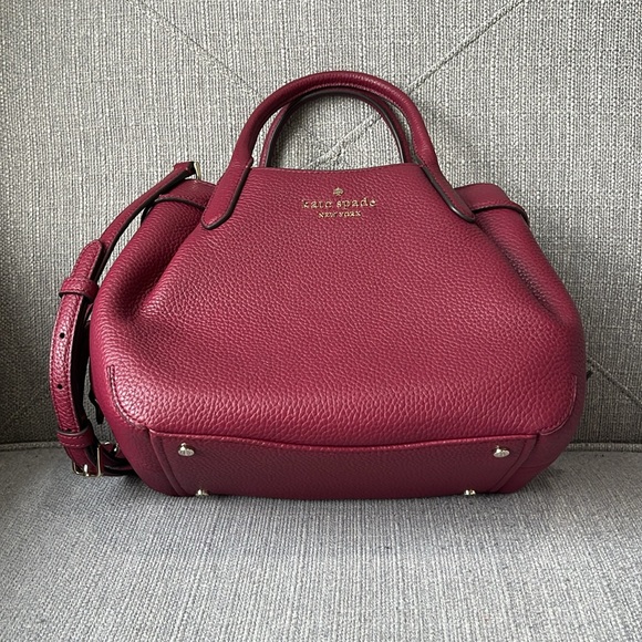 ♠️kate spade Dumpling Small Satchel, Blackberry Preserve NWT - Picture 9 of 13